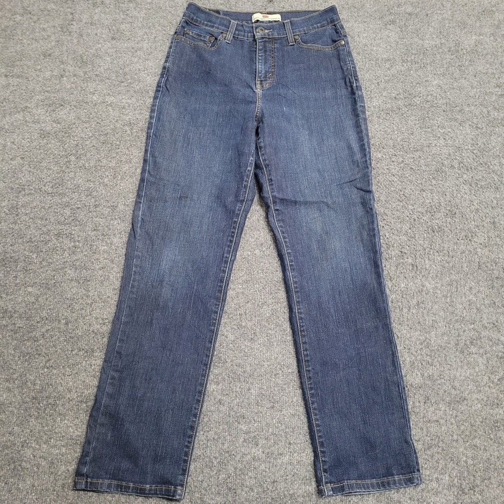 Levi's Jeans Womens Size 6 Dark Wash 512 Perfectly Slimming Straight Leg Denim